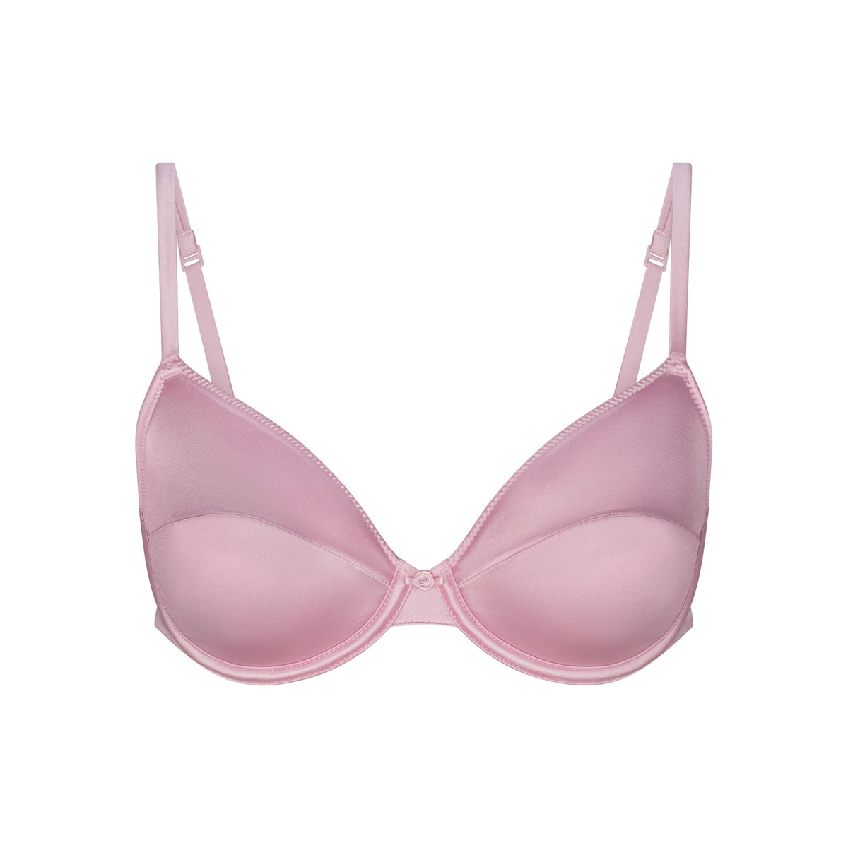 STRETCH SATIN VINTAGE DEMI BRA | HALITE
