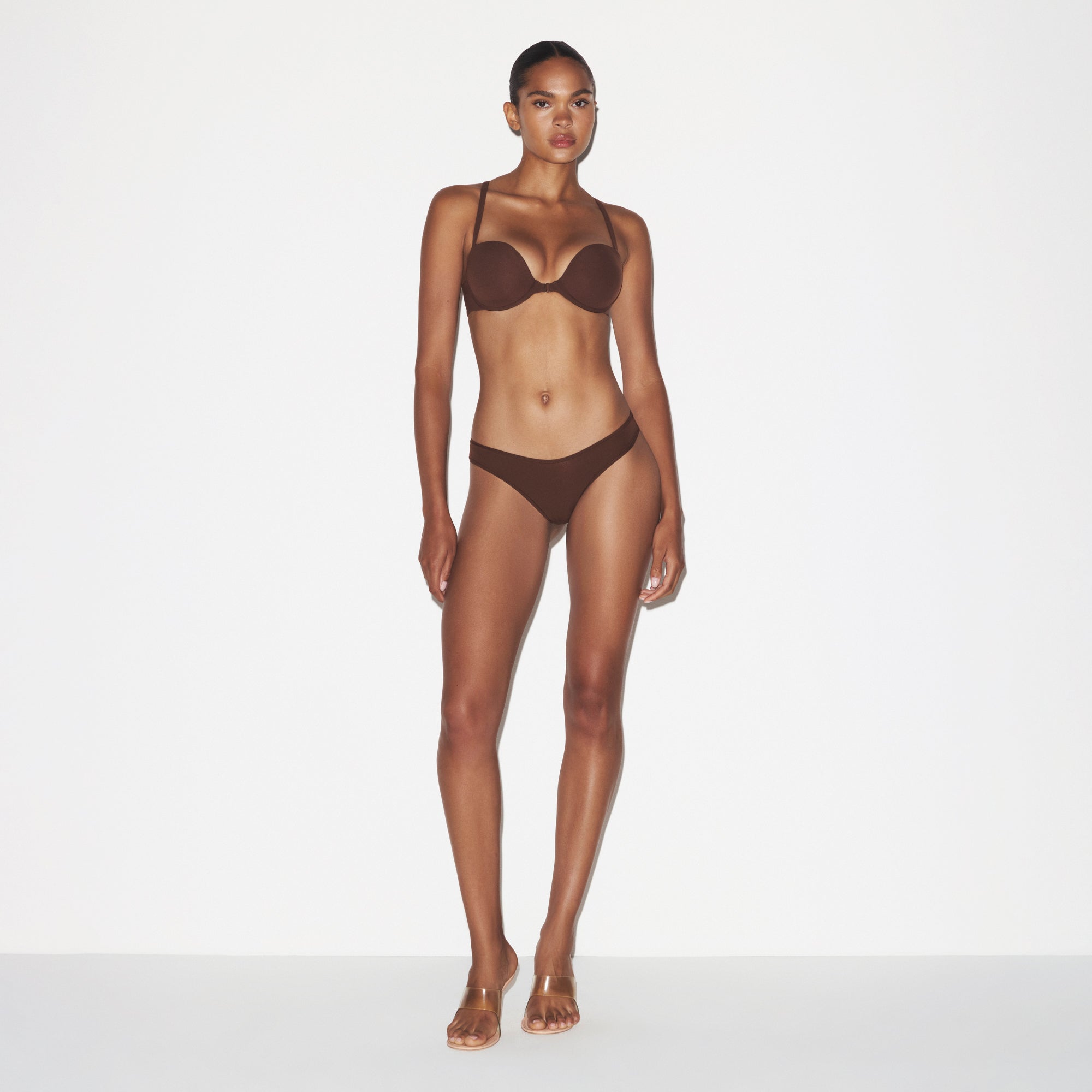 FITS EVERYBODY RACERBACK DEMI BRA | COCOA