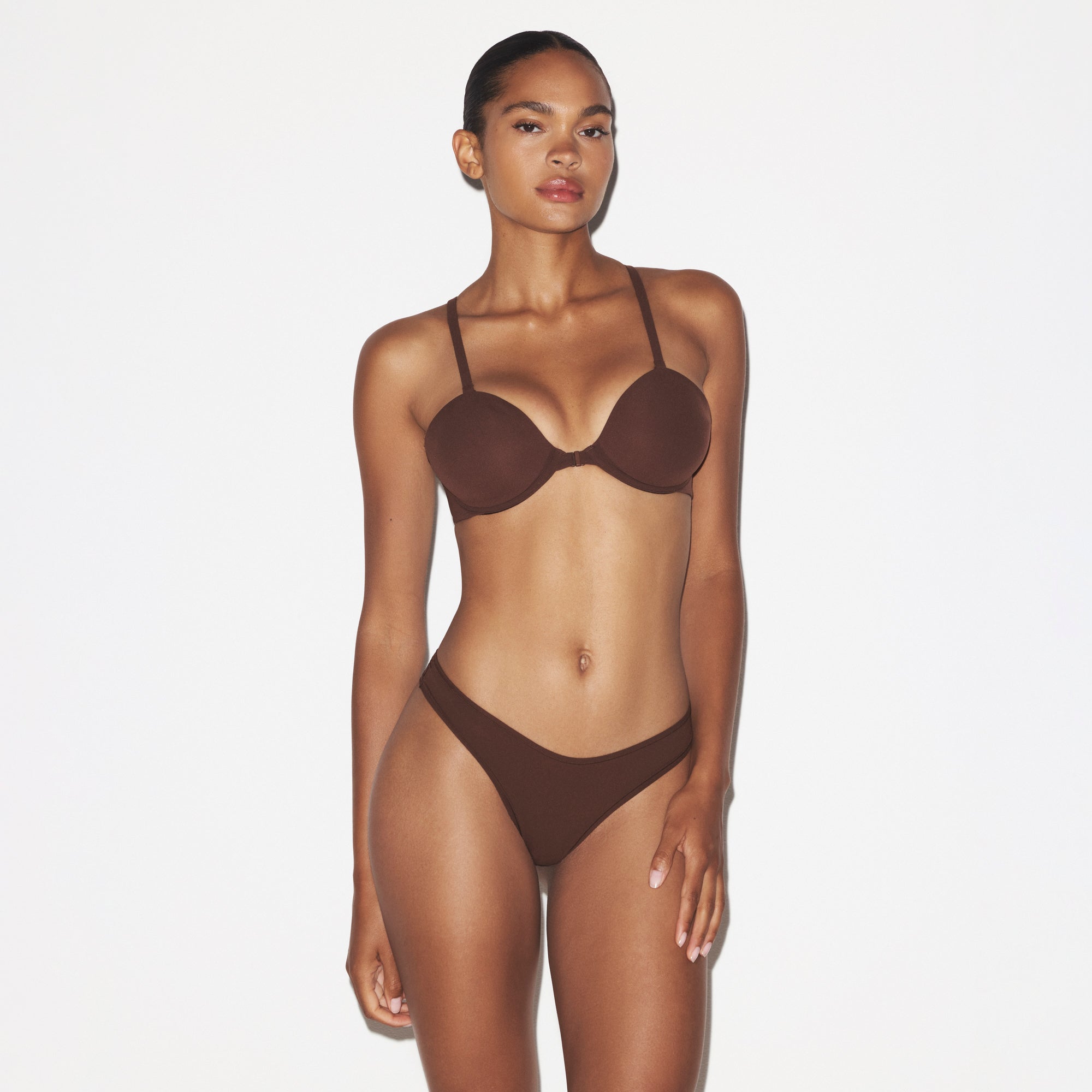 FITS EVERYBODY RACERBACK DEMI BRA | COCOA