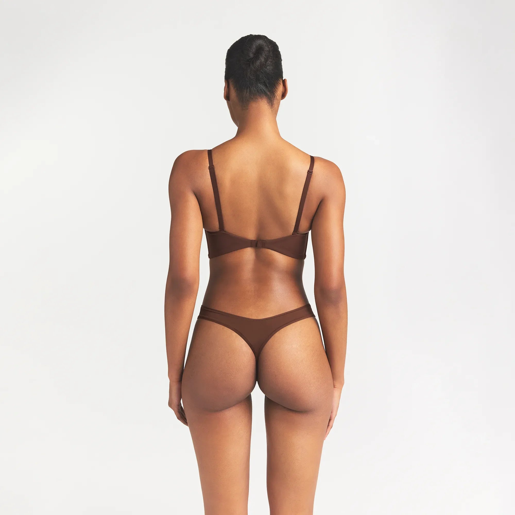 FITS EVERYBODY LOW BACK LONGLINE BRA | COCOA