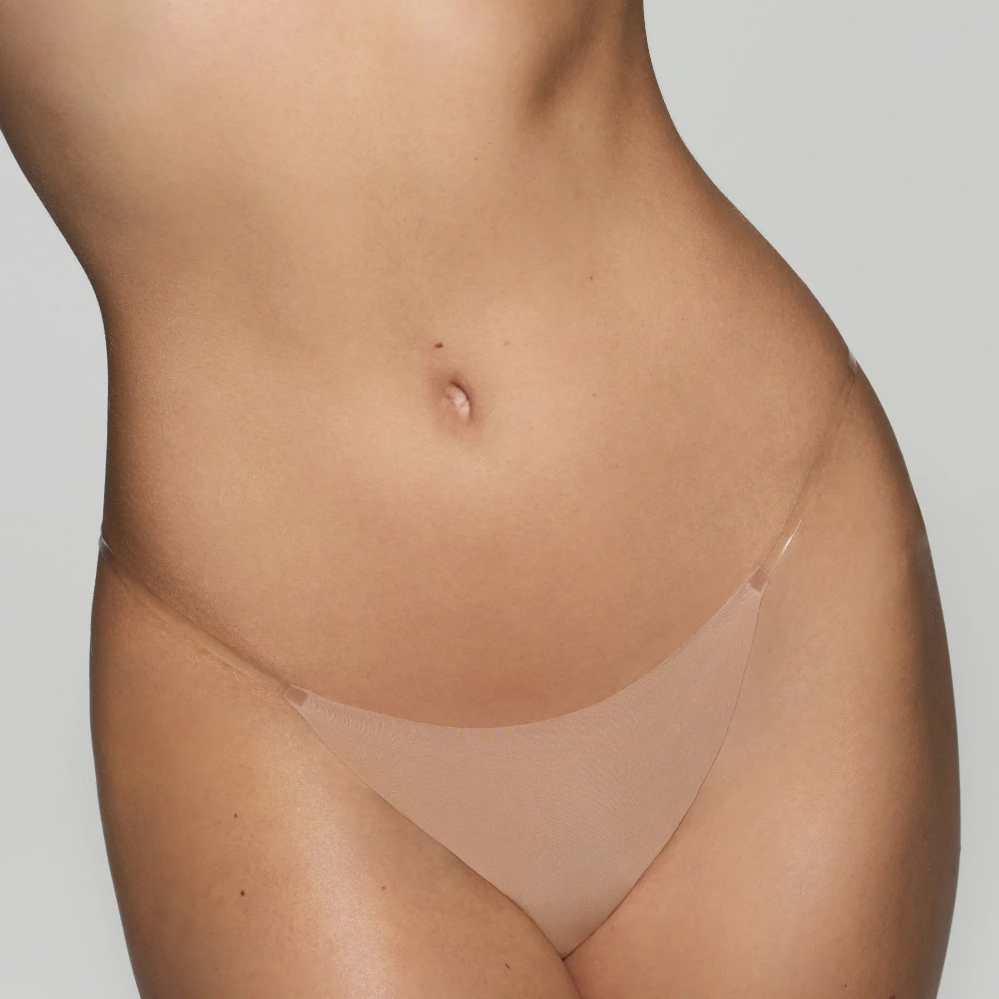 INVISIBLE CLEAR STRAP STRING THONG | COCOA