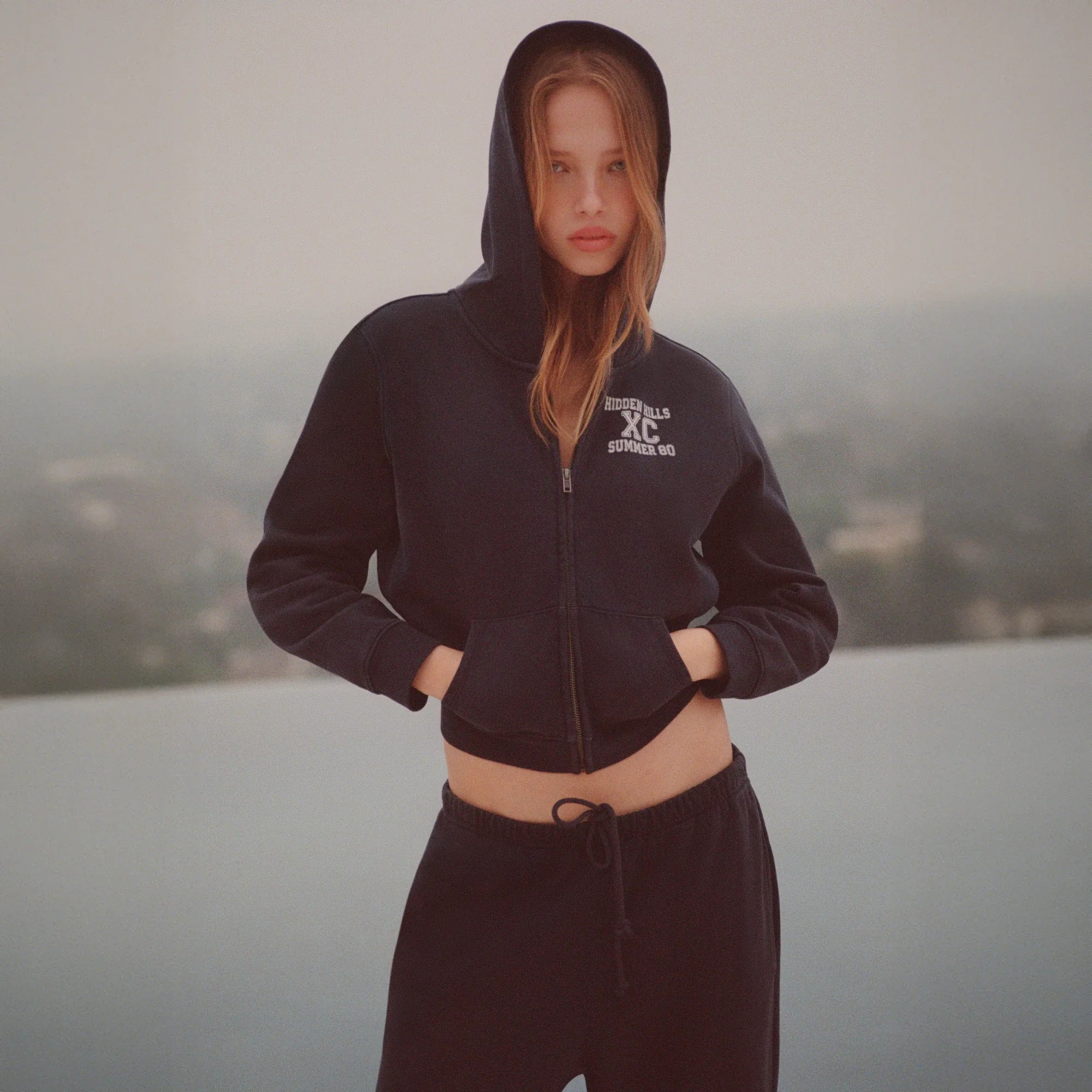 BOYFRIEND FLEECE STRAIGHT LEG PANT | NAVY