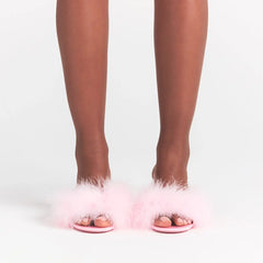 FEATHER KITTEN HEEL | CHERRY BLOSSOM
