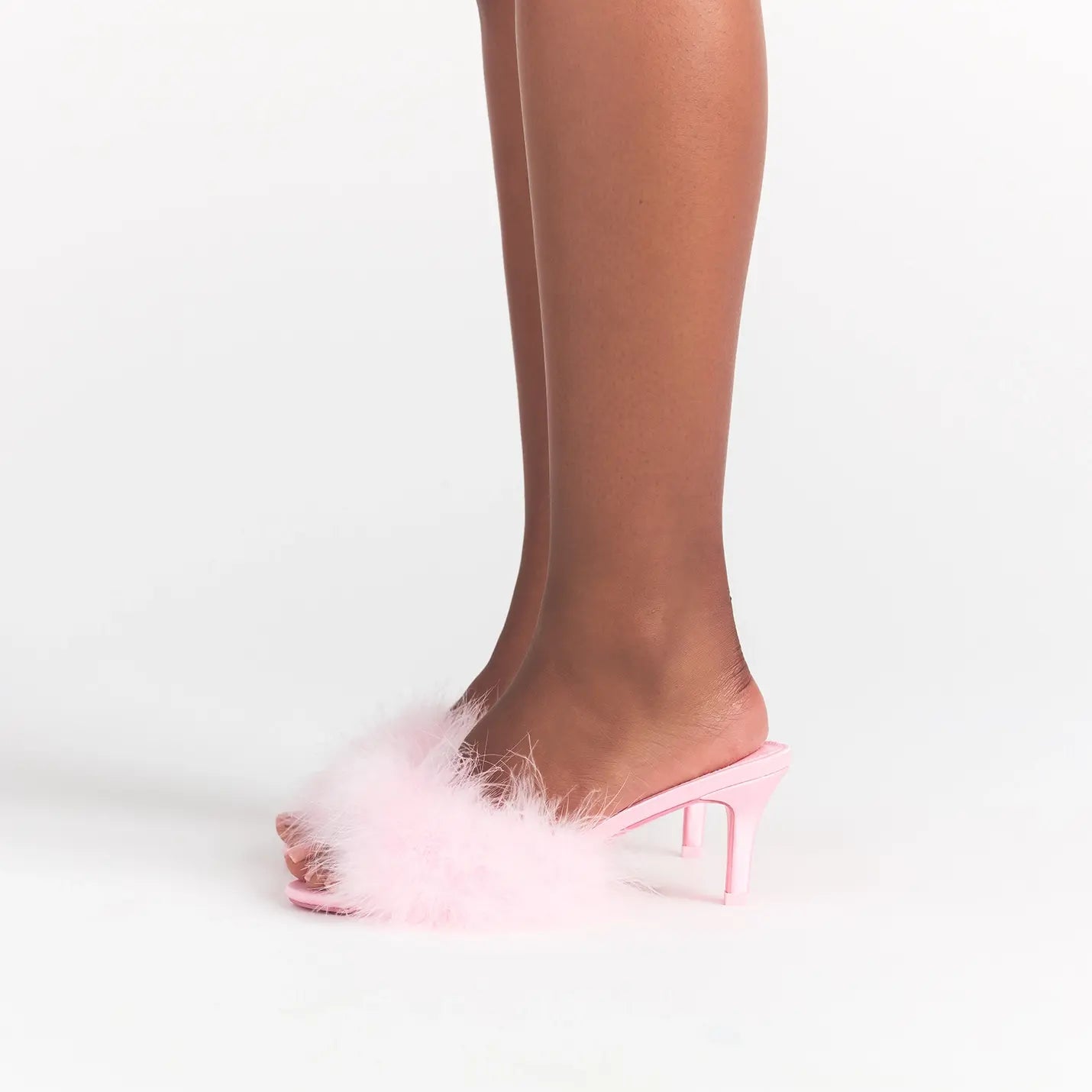 FEATHER KITTEN HEEL | CHERRY BLOSSOM