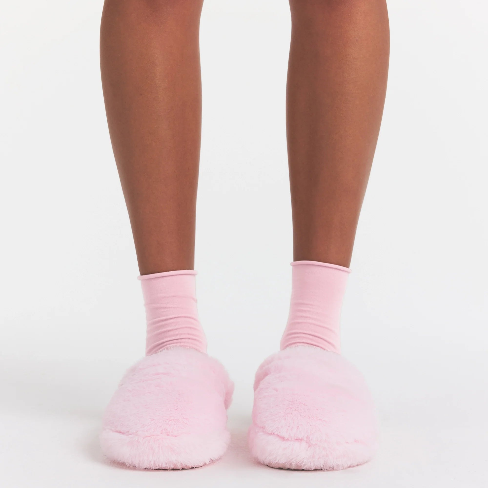 FAUX FUR SLIPPER | CHERRY BLOSSOM