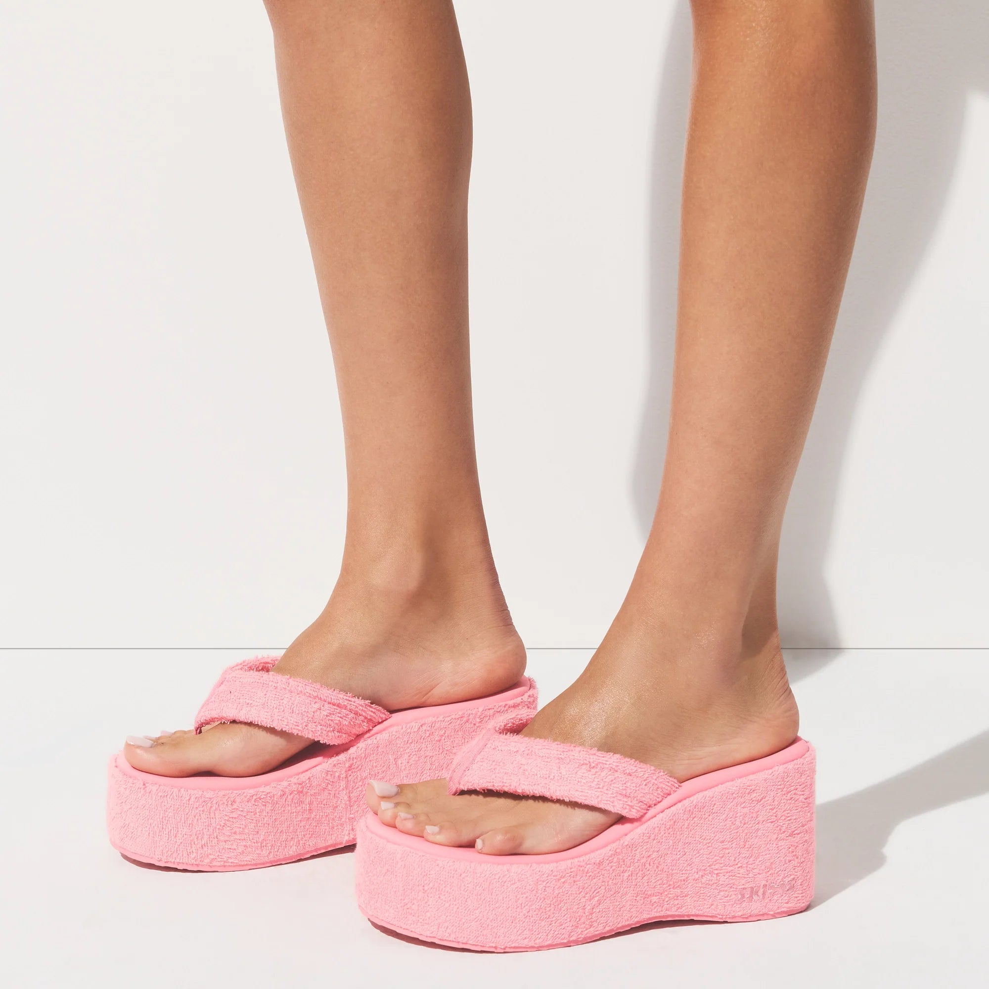 TERRY PLATFORM SANDAL | MELON