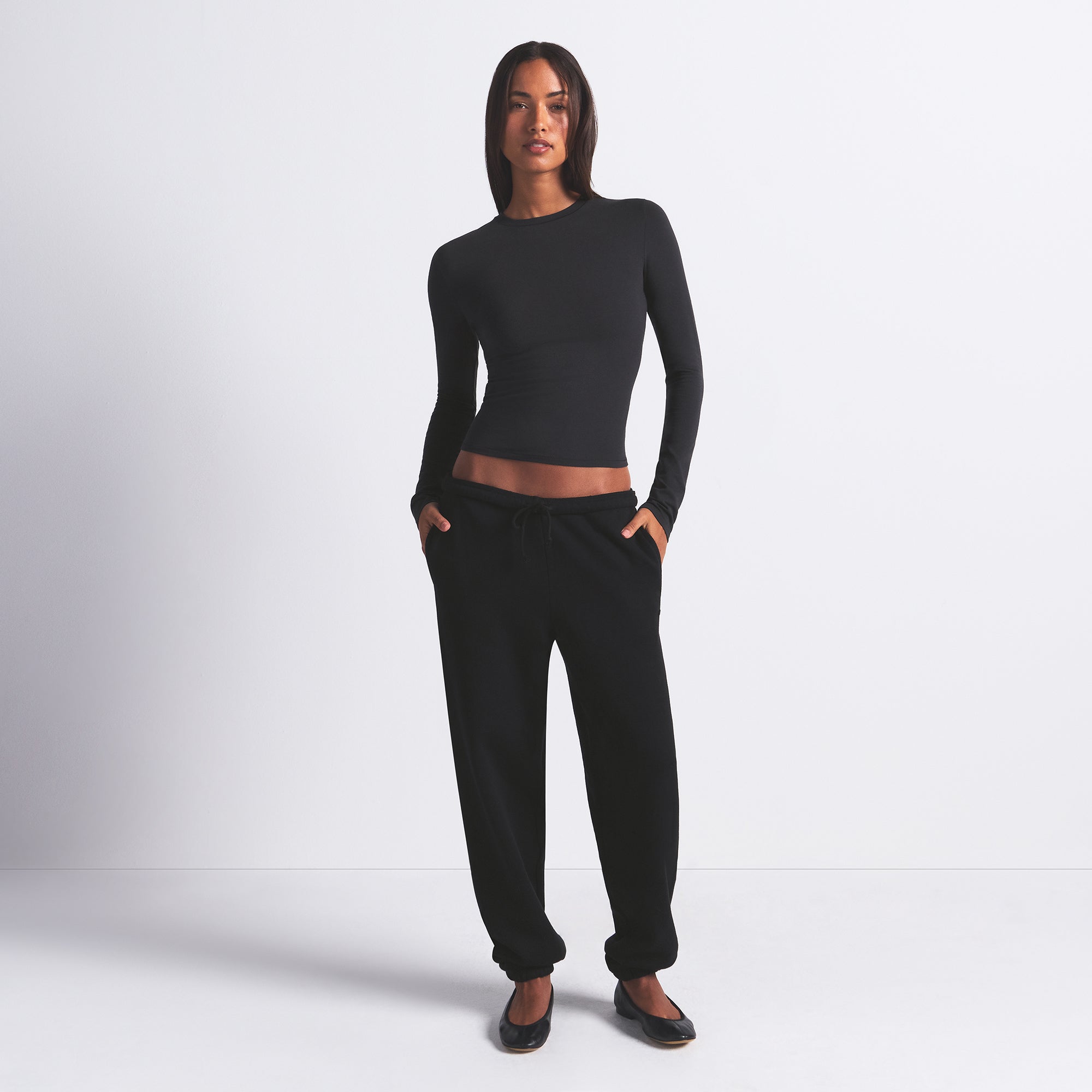 COTTON FLEECE CLASSIC JOGGER | ONYX