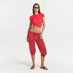 COTTON FLEECE CLASSIC JOGGER | WASHED RED