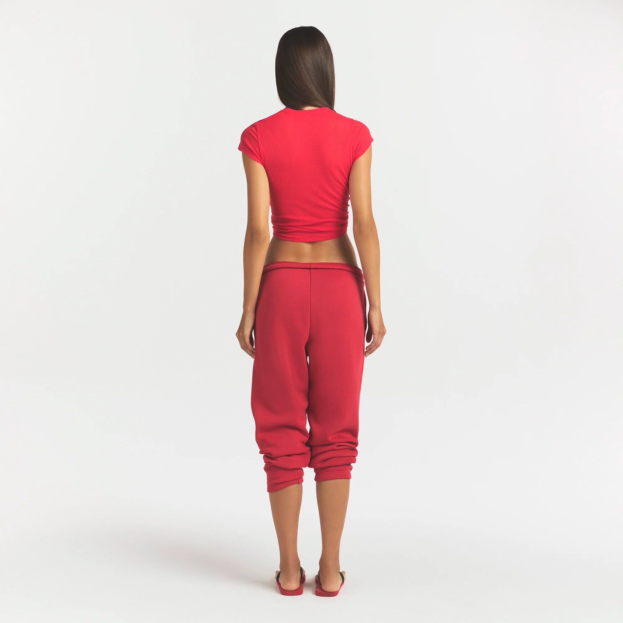 COTTON FLEECE CLASSIC JOGGER | WASHED RED