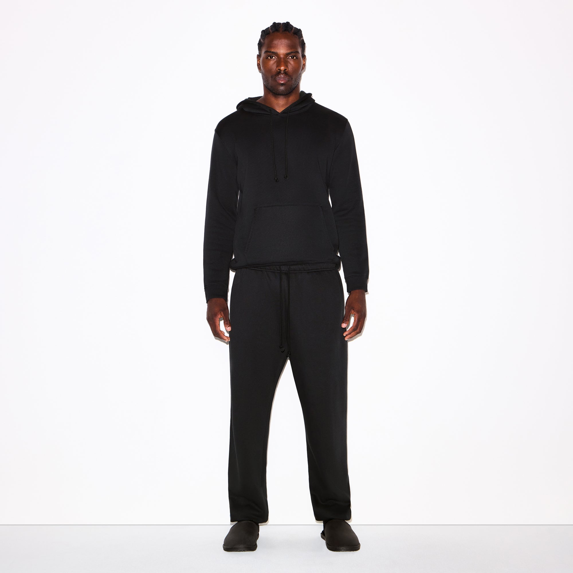 FLEECE LOUNGE MENS RELAXED JOGGER | WASHED ONYX