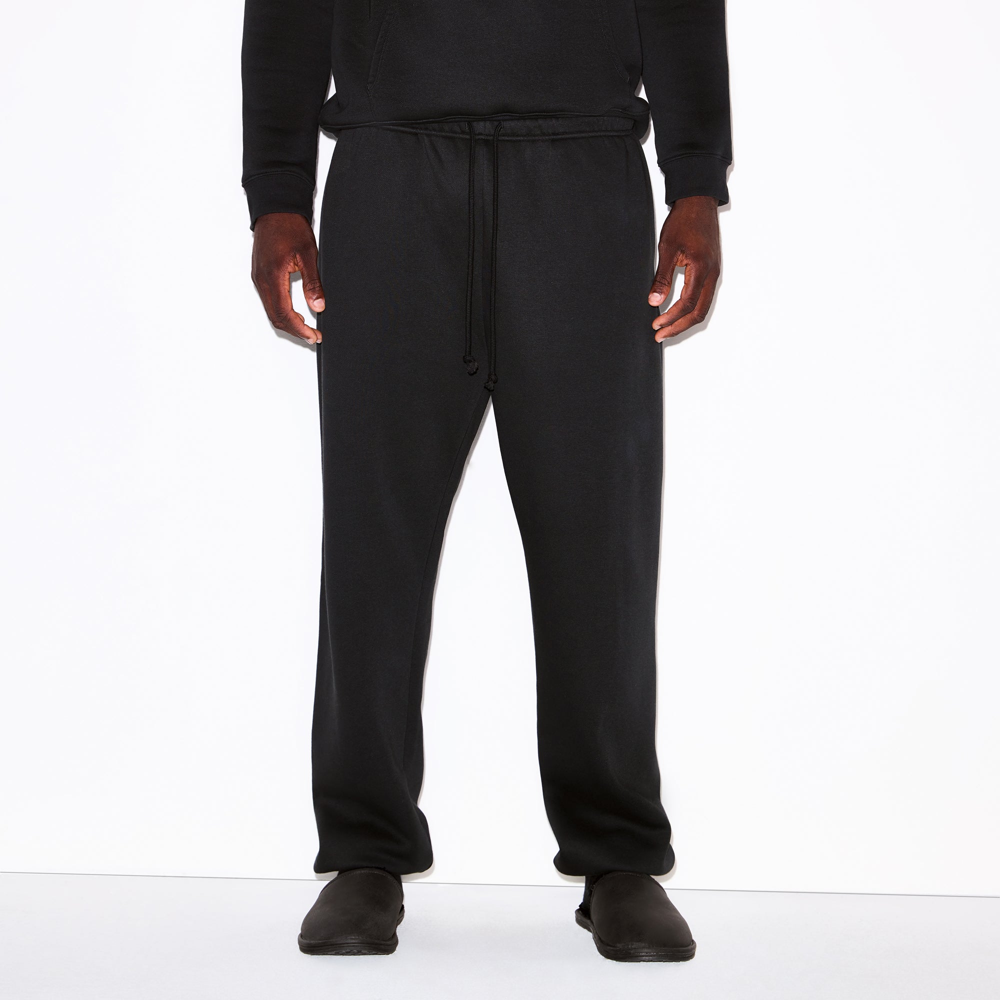 FLEECE LOUNGE MENS RELAXED JOGGER | WASHED ONYX