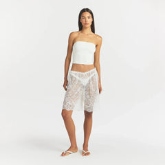 ULTRA FINE LACE LONG SHORT | MARBLE
