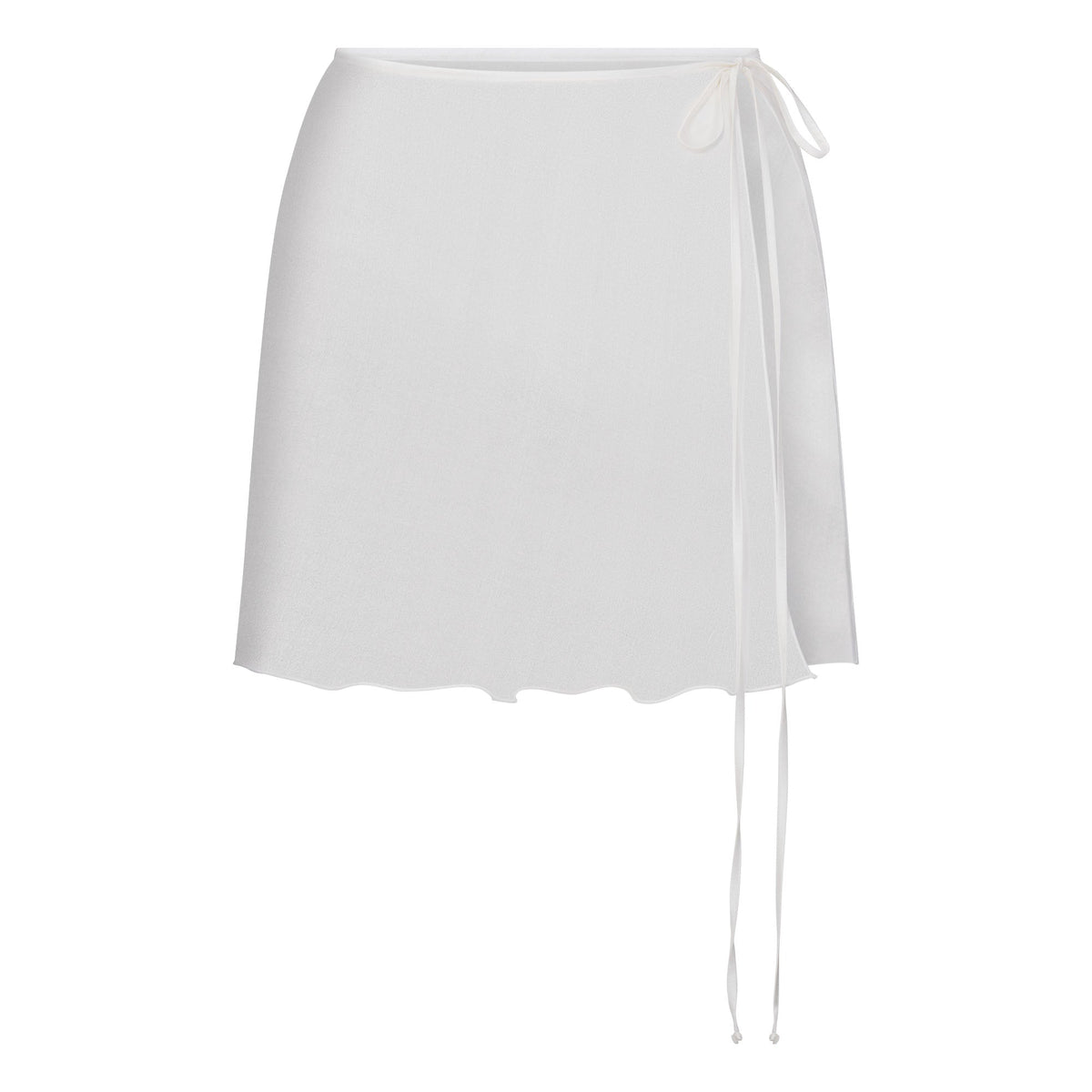 SKIMS ROMANCE TIE SIDE MINI SKIRT | IVORY