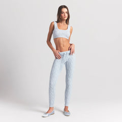 SWEATER KNITS CABLE KNIT LEGGING | ZEN BLUE