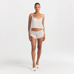 SKIMS ROMANCE CAMI AND SHORT SET | IVORY