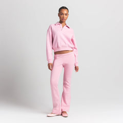 COTTON FLEECE POLO SWEATSHIRT | HALITE