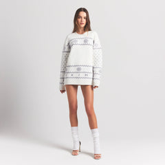 COZY LIGHT CREWNECK PULLOVER | MARBLE HEART FAIR ISLE