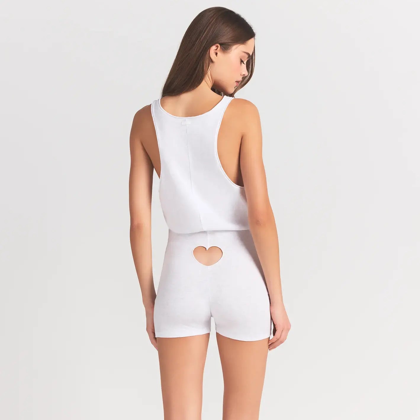 WORN IN JERSEY HEART ONESIE | SNOW