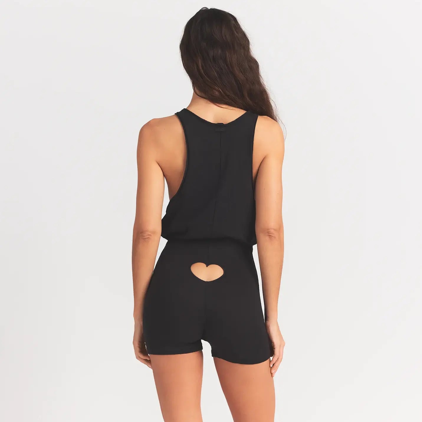 WORN IN JERSEY HEART ONESIE | WASHED ONYX