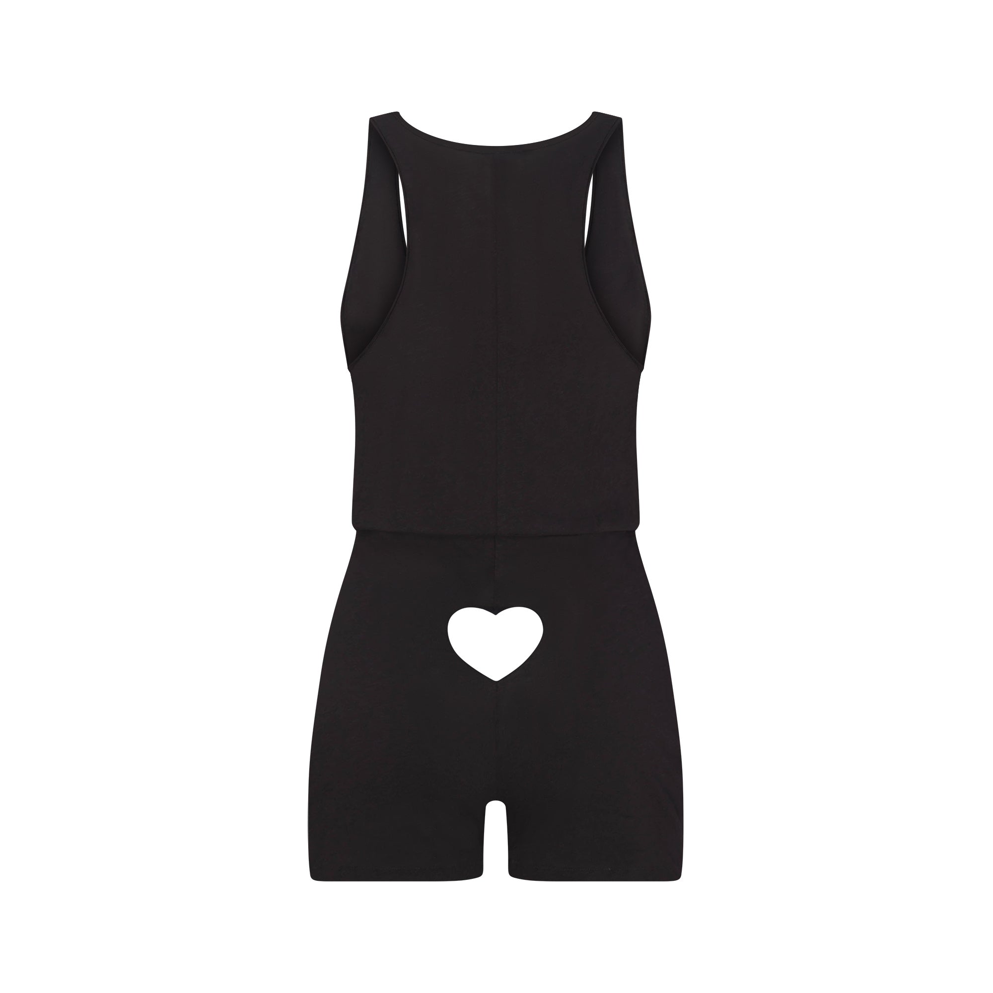 WORN IN JERSEY HEART ONESIE | WASHED ONYX