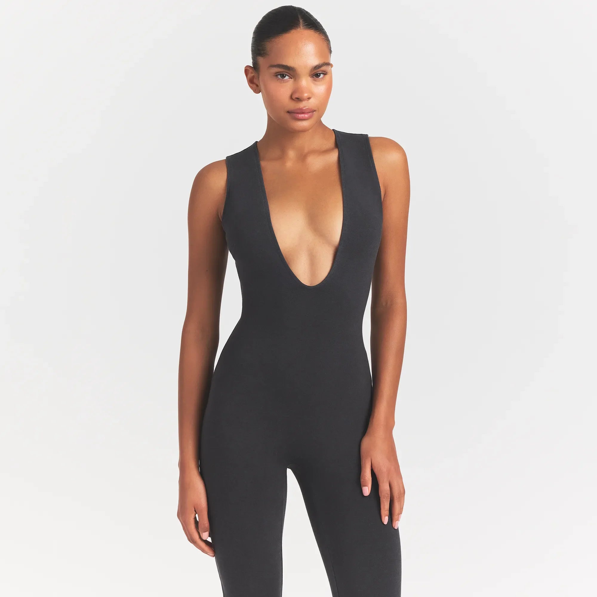 OUTDOOR DEEP PLUNGE ONESIE | WASHED ONYX