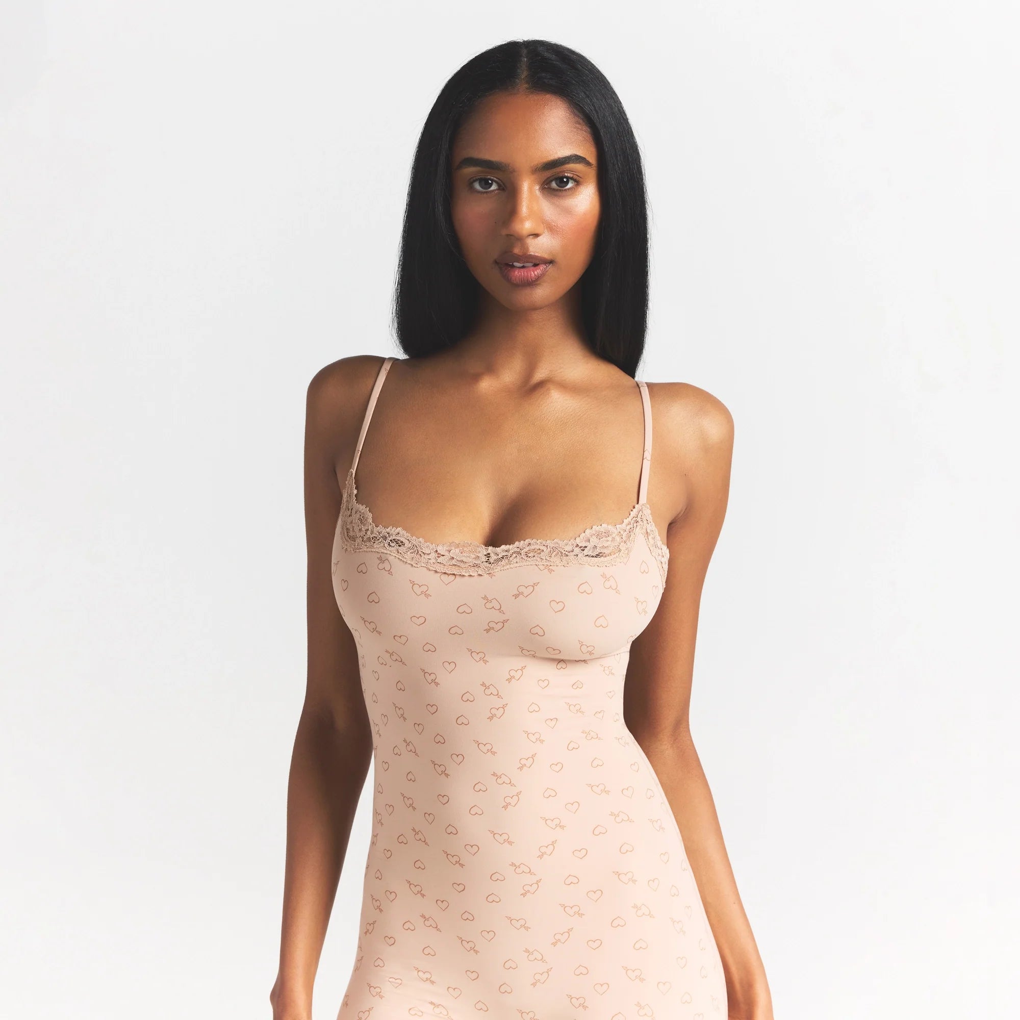 FITS EVERYBODY LACE ONESIE | MICA SKETCHED HEARTS