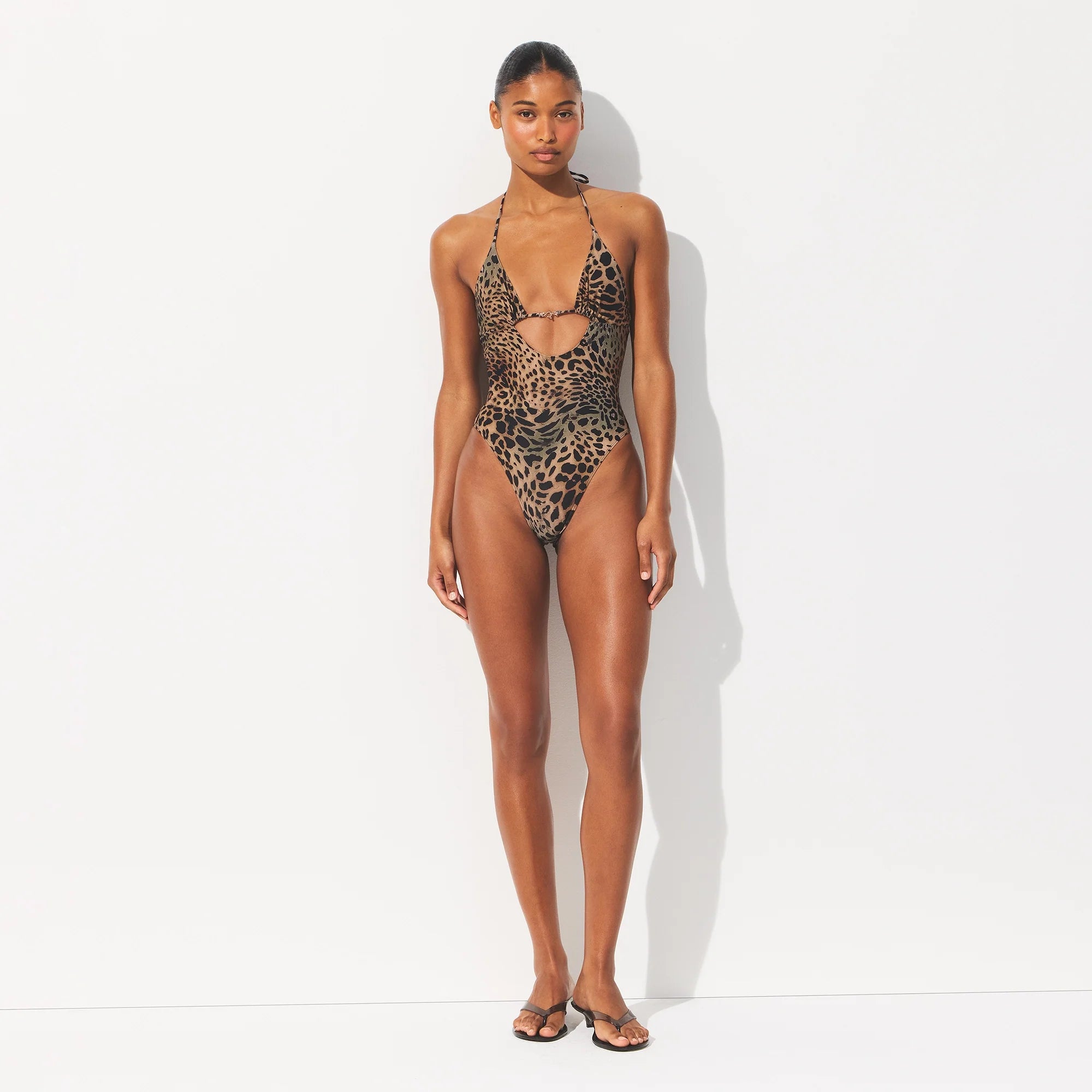 ICONIC SWIM HARDWARE ONE PIECE | CHEETAH SKIN PRINT