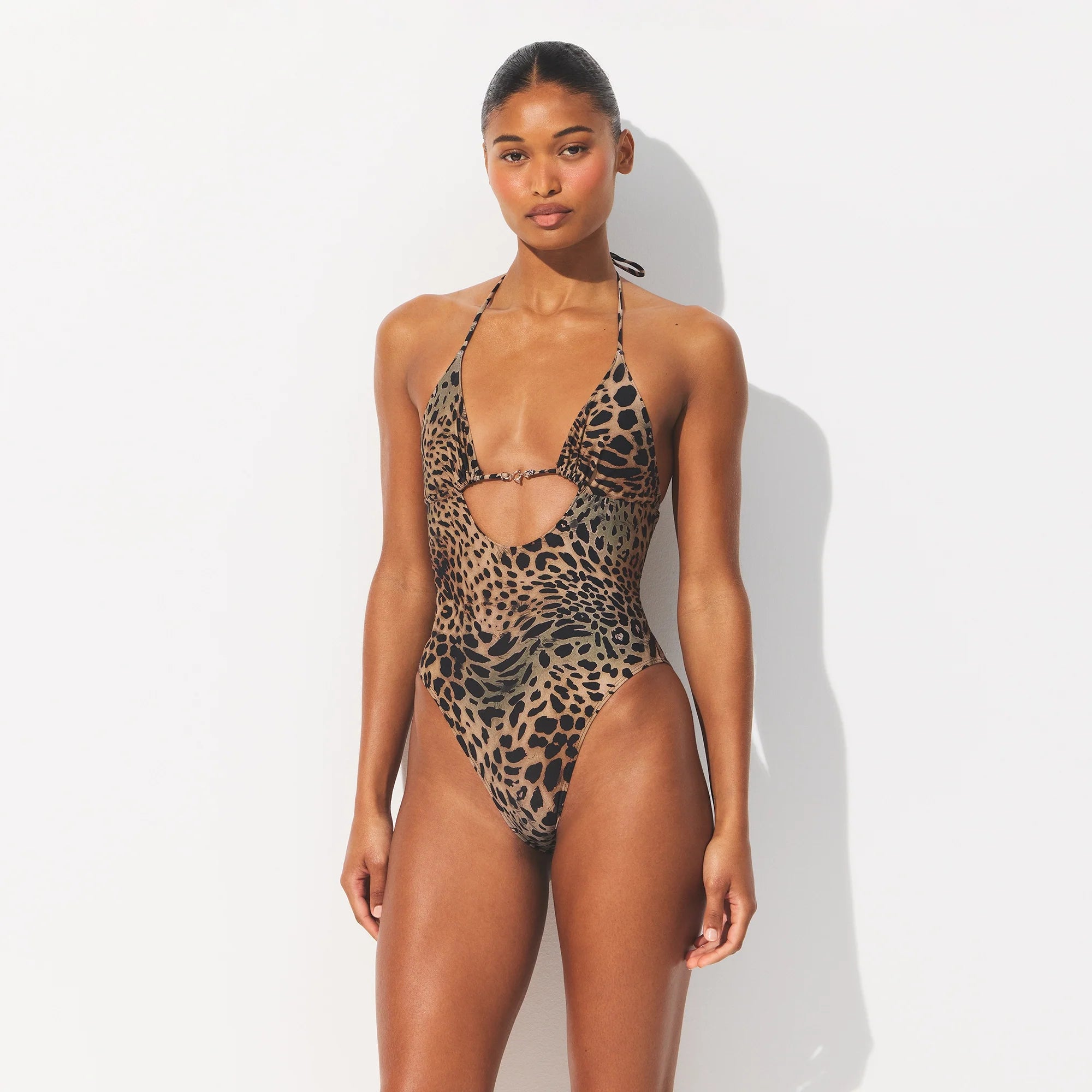 ICONIC SWIM HARDWARE ONE PIECE | CHEETAH SKIN PRINT