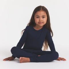 SKIMS SLEEP KIDS SLEEP SET | NAVY