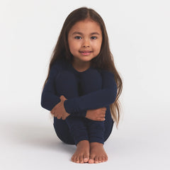 SKIMS SLEEP KIDS SLEEP SET | NAVY