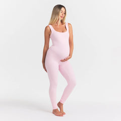 COTTON JERSEY MATERNITY CATSUIT | CHERRY BLOSSOM