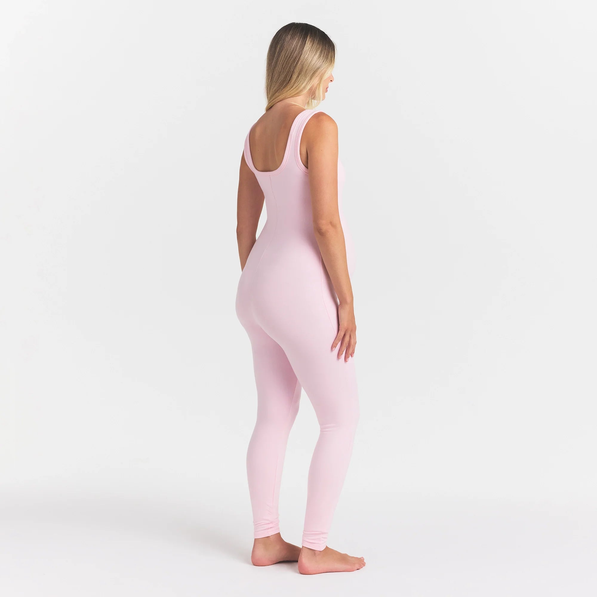 COTTON JERSEY MATERNITY CATSUIT | CHERRY BLOSSOM