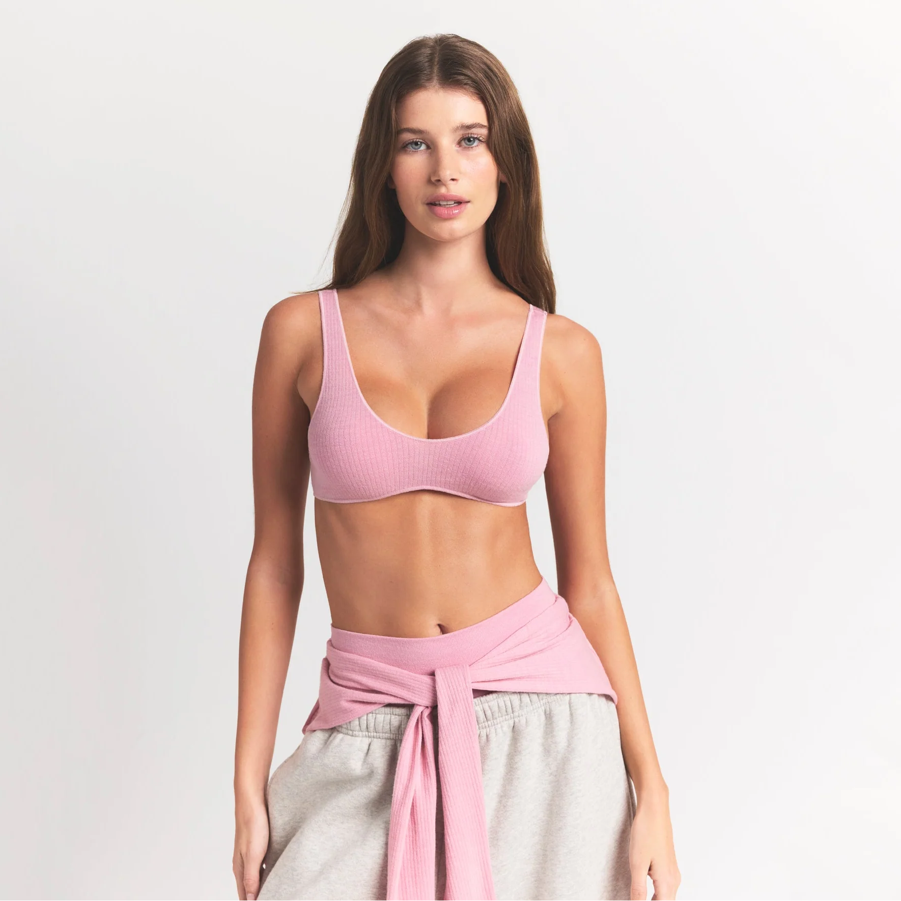 WOOL RIB BRALETTE | HALITE