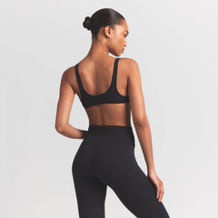 WOOL RIB BRALETTE | OBSIDIAN