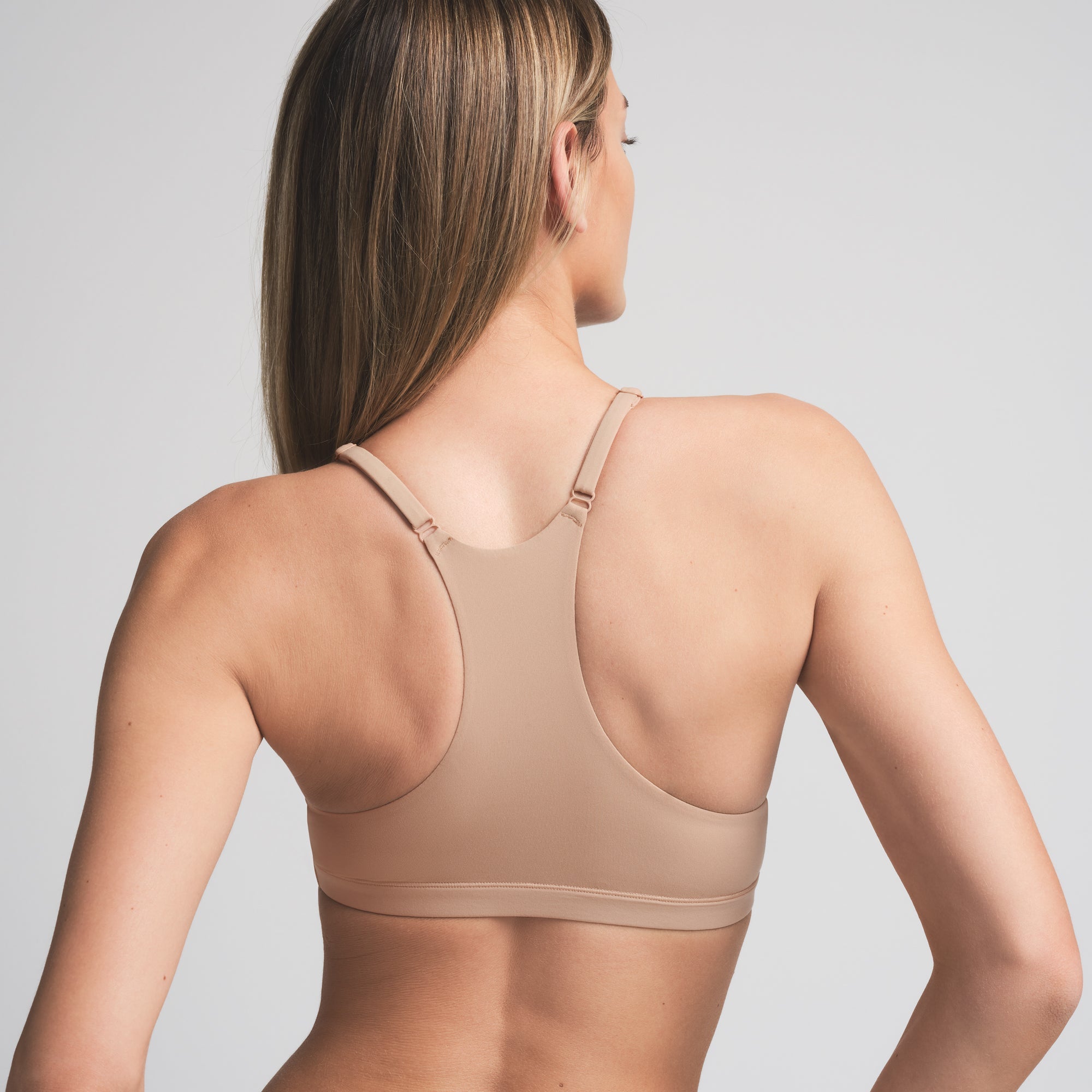 FITS EVERYBODY RACERBACK TRIANGLE BRALETTE | CLAY