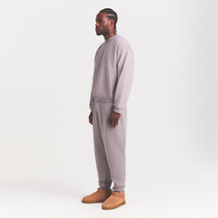 FLEECE LOUNGE MENS RELAXED HIGH CREWNECK | SHADOW
