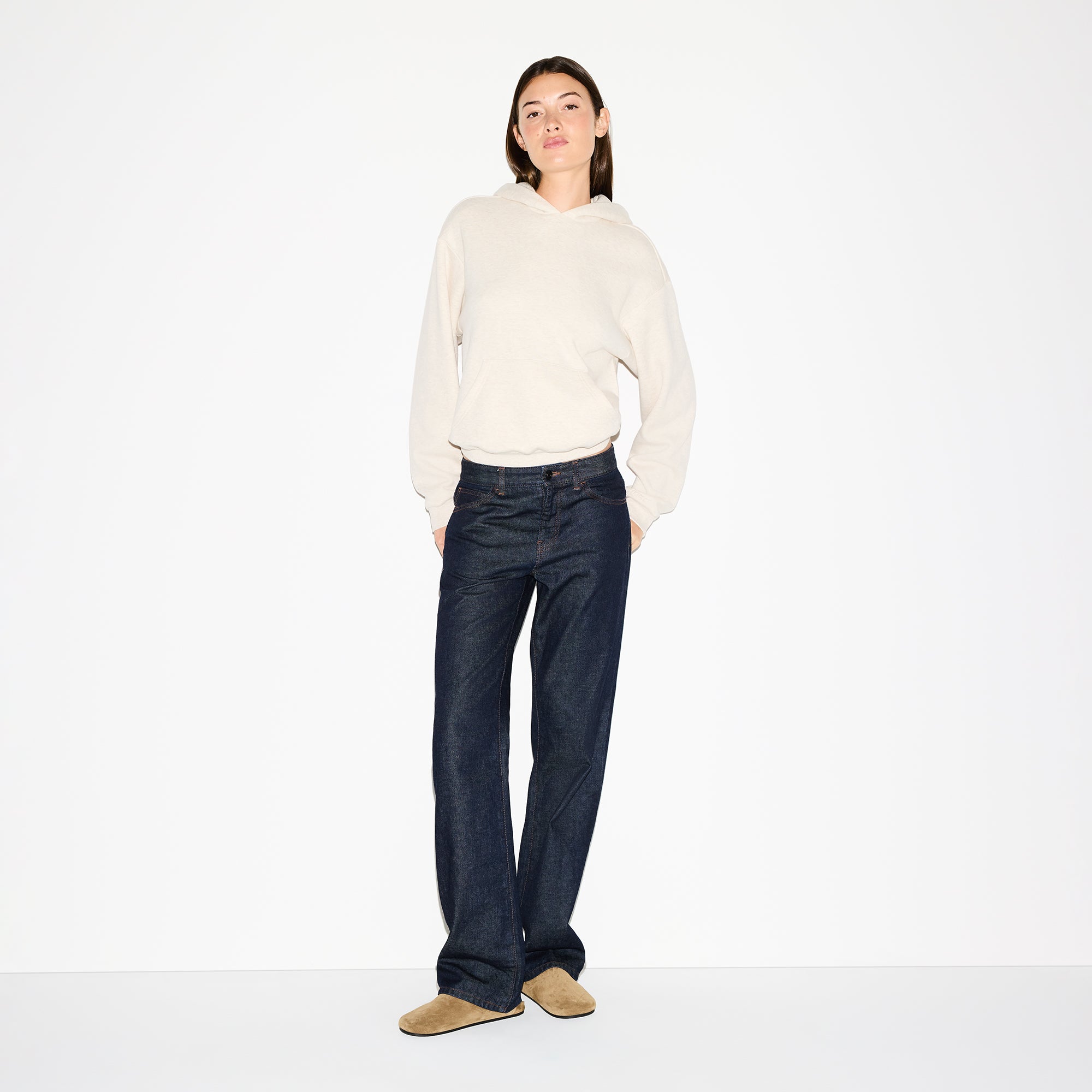 COTTON FLEECE CLASSIC HOODIE | OATMEAL HEATHER