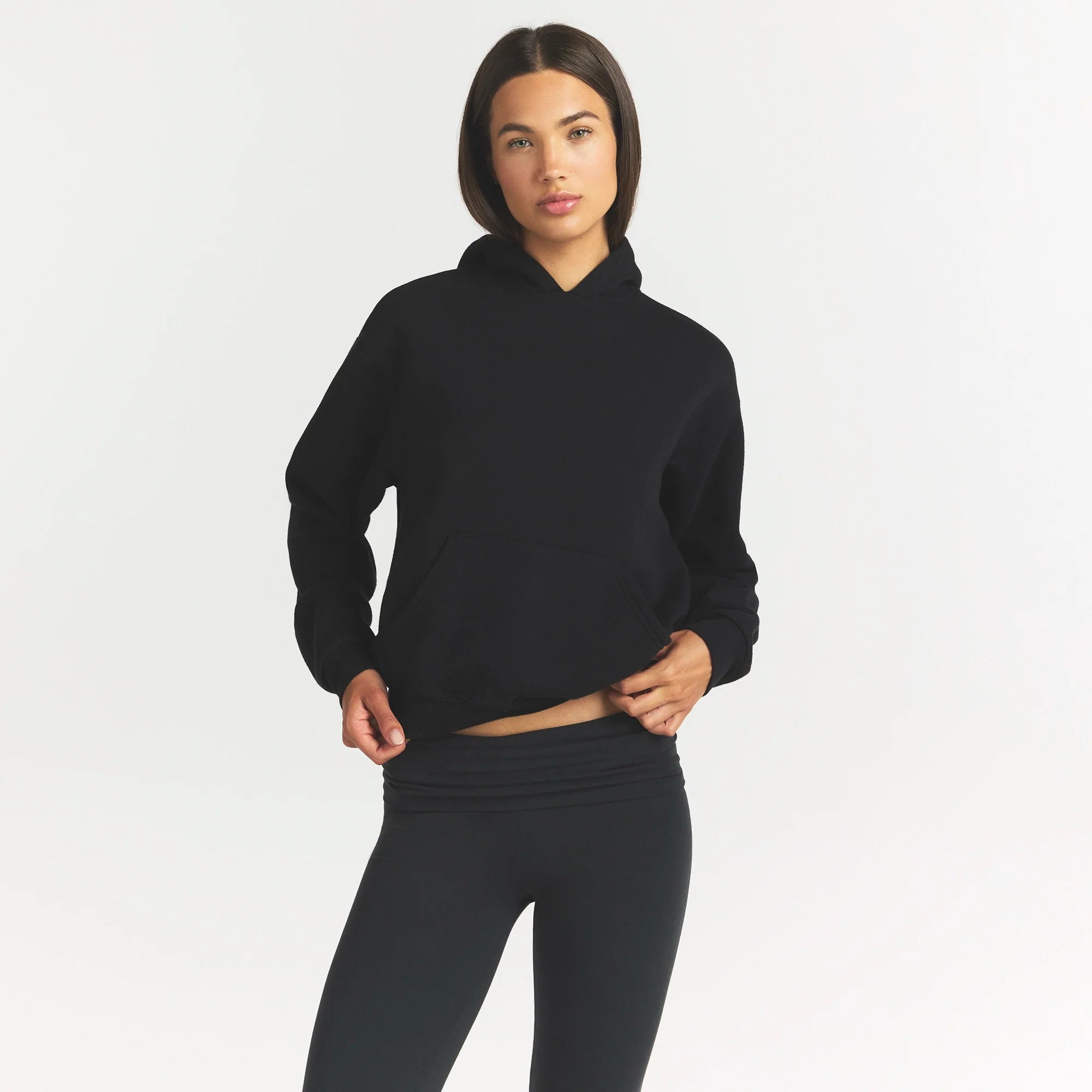 COTTON FLEECE CLASSIC HOODIE | ONYX