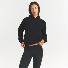 COTTON FLEECE CLASSIC HOODIE | ONYX
