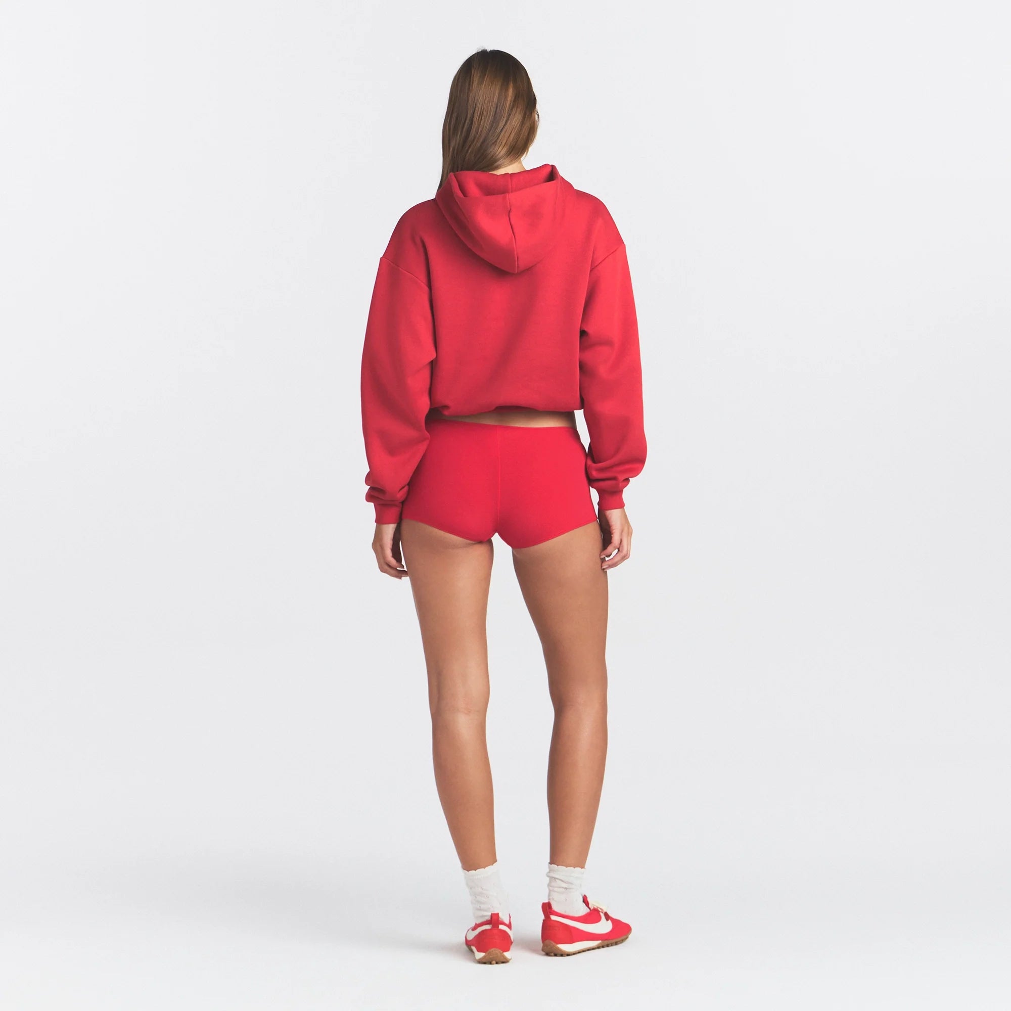 COTTON FLEECE CLASSIC HOODIE | WASHED RED