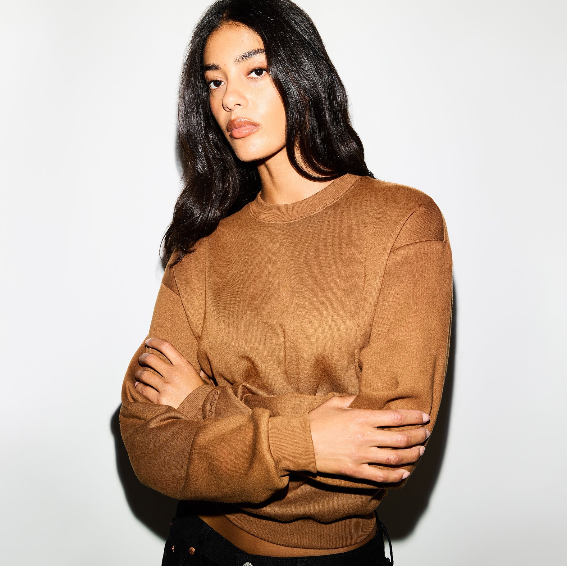 COTTON FLEECE CLASSIC CREWNECK | BISON