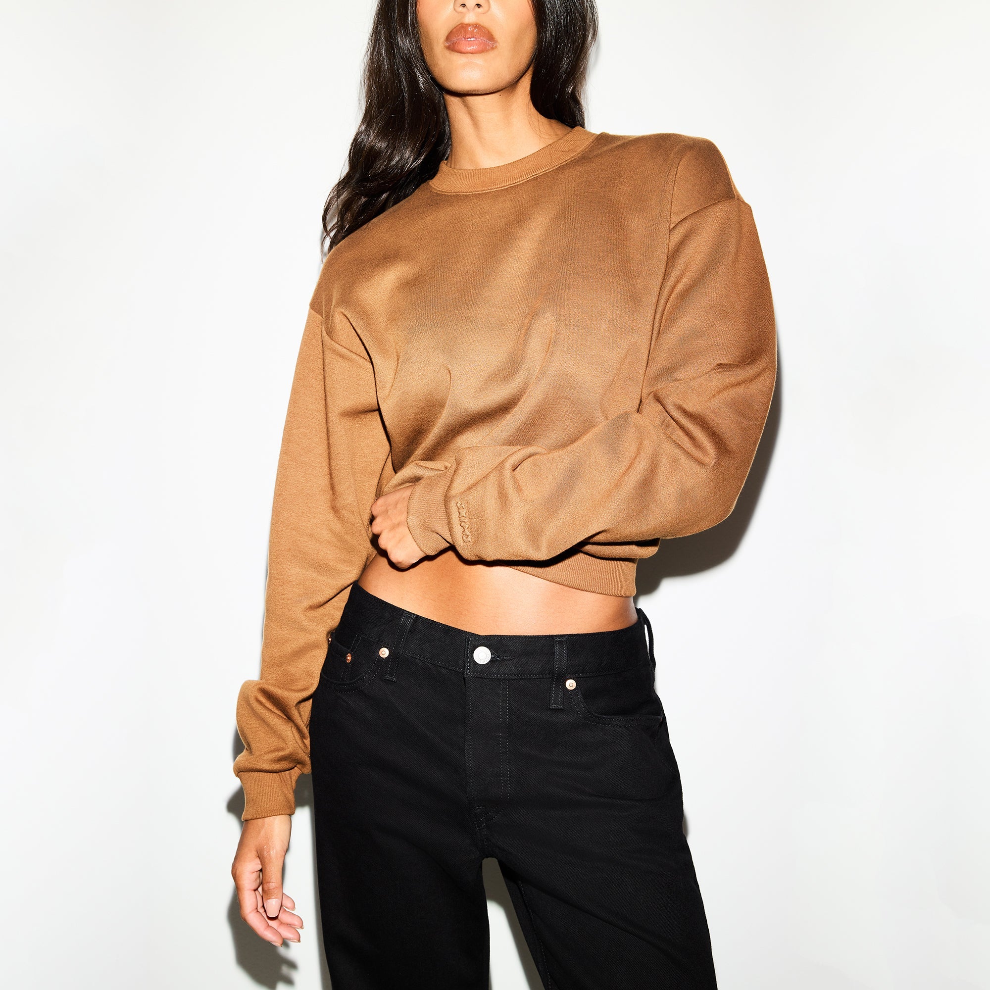 COTTON FLEECE CLASSIC CREWNECK | BISON