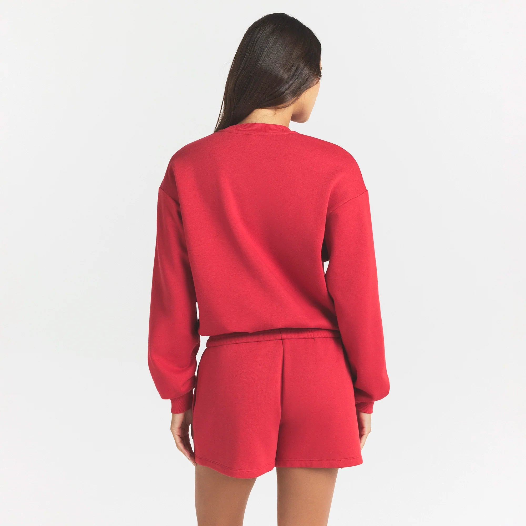COTTON FLEECE CLASSIC CREWNECK | WASHED RED