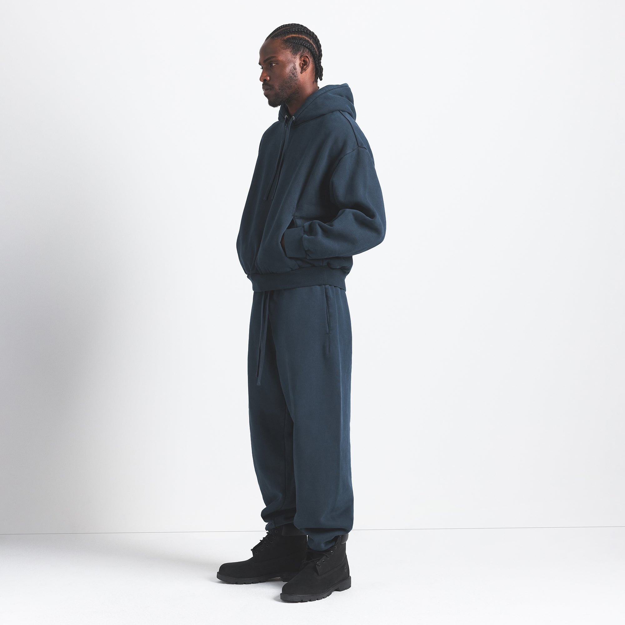 HEAVYWEIGHT FLEECE MENS HOODIE | NAVY