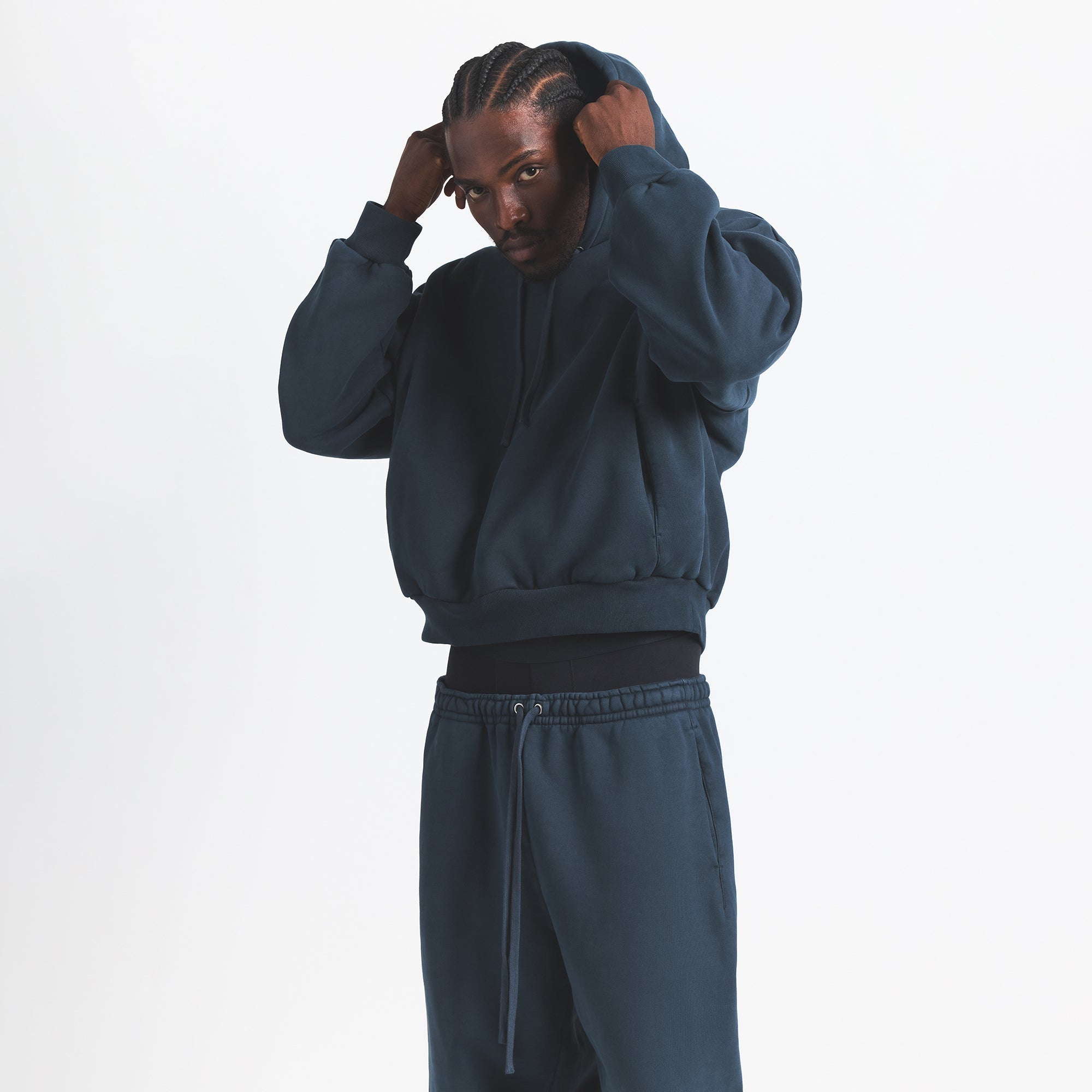 HEAVYWEIGHT FLEECE MENS HOODIE | NAVY