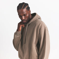 HEAVYWEIGHT FLEECE MENS HOODIE | TRUFFLE