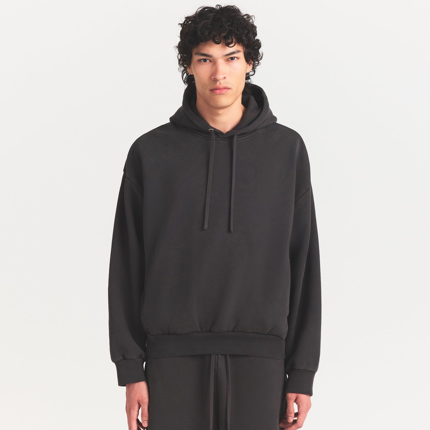 HEAVYWEIGHT FLEECE MENS HOODIE | WASHED ONYX