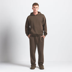 FLEECE LOUNGE MENS RELAXED HOODIE | DRIFTWOOD