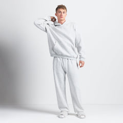FLEECE LOUNGE MENS RELAXED HOODIE | LIGHT HEATHER GREY