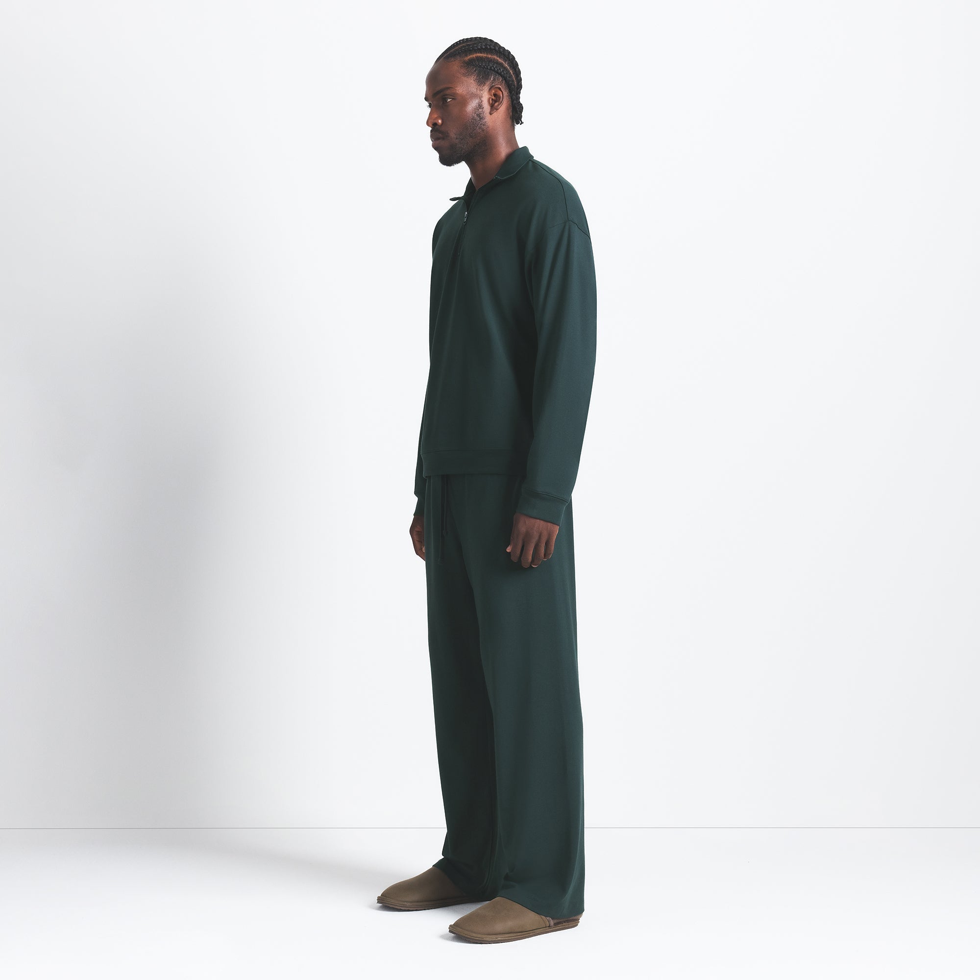 JERSEY LOUNGE MENS RELAXED QUARTER ZIP PULLOVER | TINT